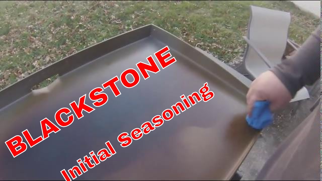 Seasoning my new BLACKSTONE Griddle YouTube
