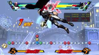 ULTIMATE MARVEL VS. CAPCOM 3 Deadpool 750k damage solo combo