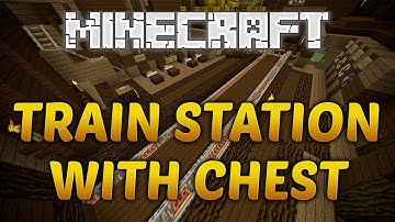 Minecraft Train Station - Minecart Station With Minecart Chest (Compact)