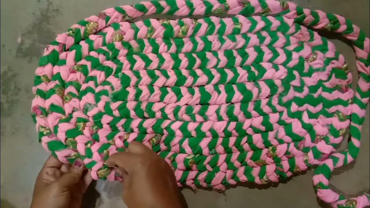 How To Make a Doormat from Old Saree /Easily Make Doormat /Paydan