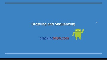 Ordering and Sequencing