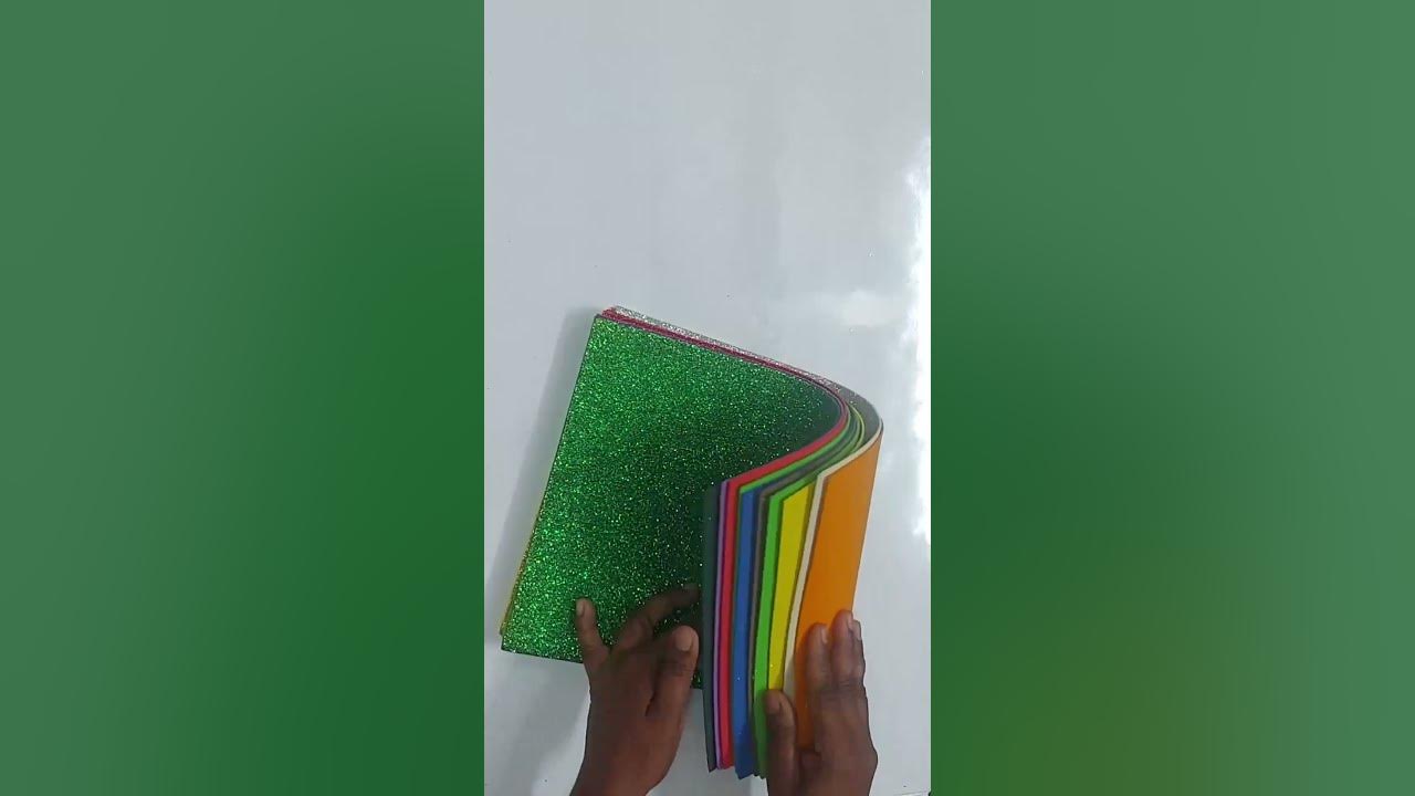 unboxing-glitter-foam-sheets-glitter-foam-sheets-without-glue