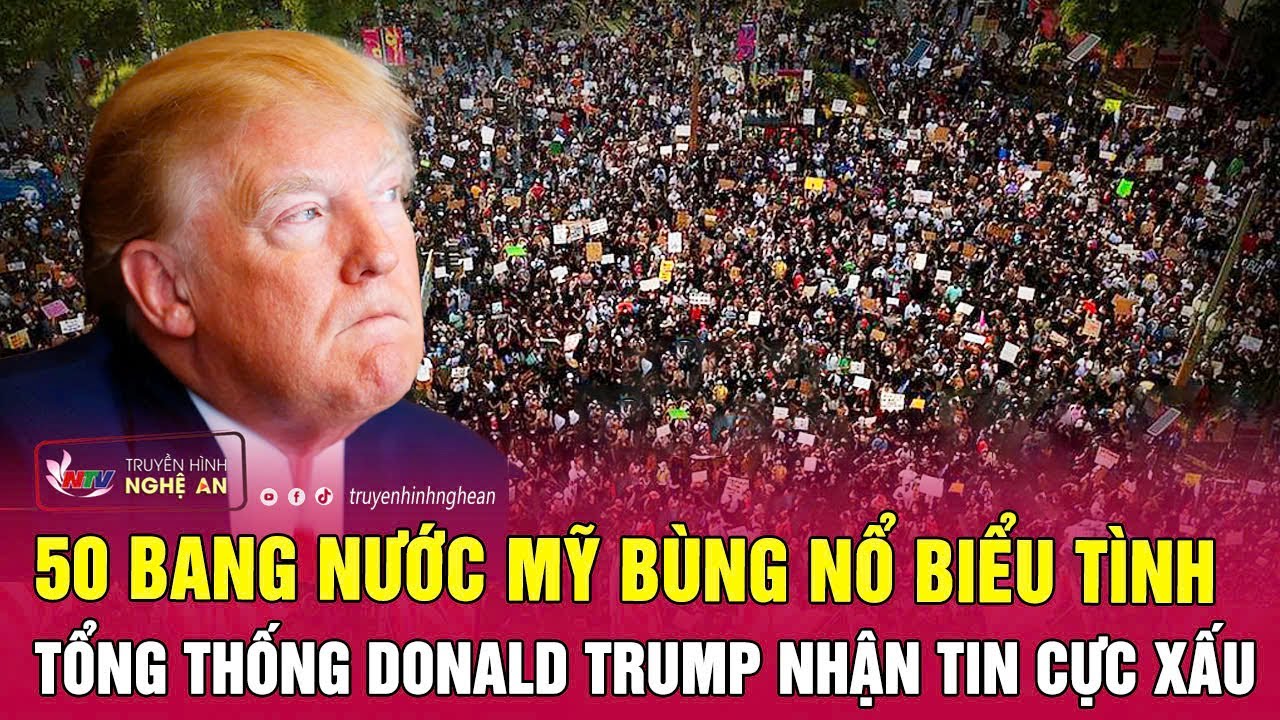 Outline Video Điểm nóng thế giới 6/2: 50 bang nước Mỹ bùng nổ biểu tình, Tổng thống Donald Trump nhận tin cực xấu