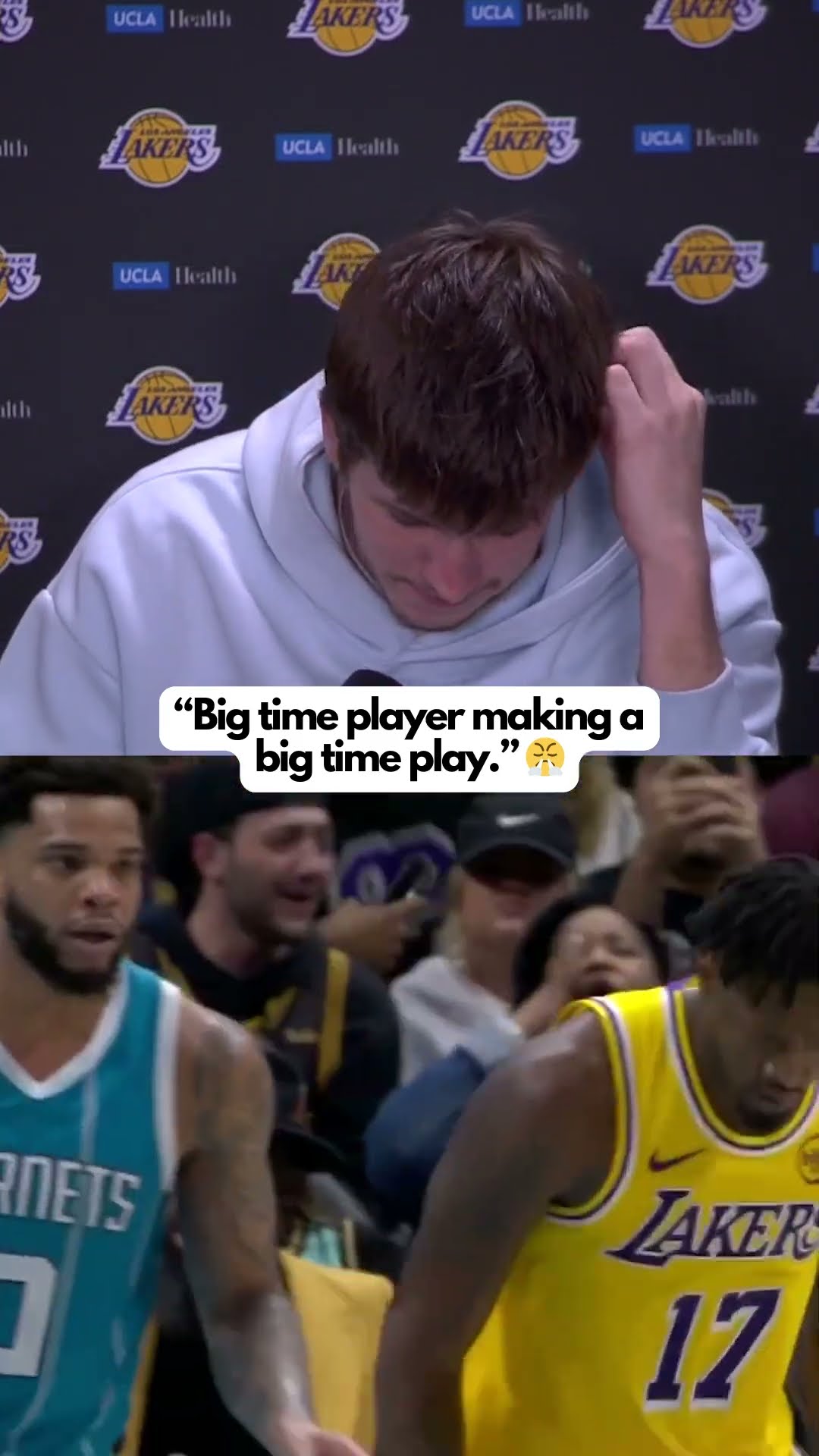 Austin Reaves on the dunk that sealed the Lakers' win ?