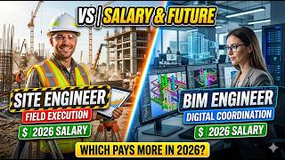 Site engineer vs Bim engineer | salary scope and future comparison 2026