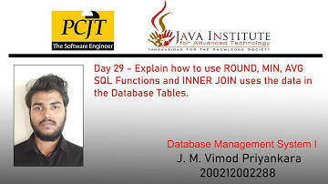 Database Management Systems I - Question set 29 | 1st Year | J.M.Vimod Priyankara | Java Institute