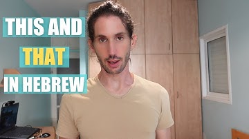 Hebrew for beginners- learn how to say this and that in hebrew