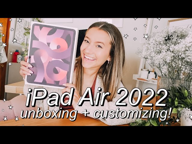 iPad Air 2022 *M1* UNBOXING + SETUP! iPad Air 5th Gen in PINK! 💕 (+ iPad Air REVIEW!)