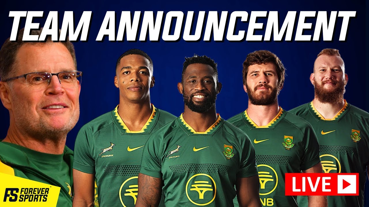 Springbok Team Announcement vs Georgia LIVE! | Reaction Show - YouTube