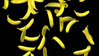 Falling Banana Animation in Black Screen Video Effect @W3DesignSchools