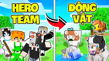 Minecraft nhưng Bạn Là Động Vật | Siro Cay Cú Vì Kamui Team Up Cùng Sammy Và Mèo Simmy