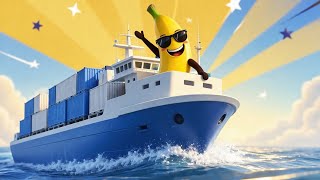 Płyniemy po banany - Bananowa piosenka - Śpiewanki Malowanki - piosenki dla dzieci po polsku