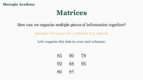 What is a Matrix? The Simplest Explanation Ever!