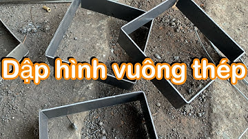 Cách dập hình vuông khuôn bánh chưng bịt đầu cọc bê tông