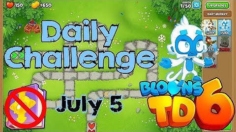 Bloons TD 6 Daily Challenge | Dart Money | No MK No Powers Used | July 5 2022