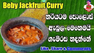 Beby Jackfruit Curry  ගැමිරස හරියටම හදපු පොළොස් අබුල@GAMIRASA screenshot 4