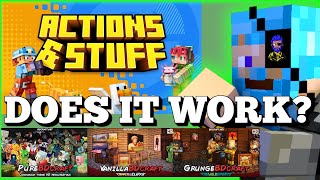 Does It Work With Actions &amp; Stuff ¦ PureBDcraft ¦ VanillaBDcraft ¦ GrungeBDcraft ¦ Daz Man ¦ Minecra