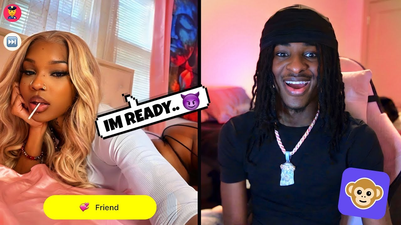 SHE WANNA EAT ME OFF THE BONE 😈 (MONKEY APP)