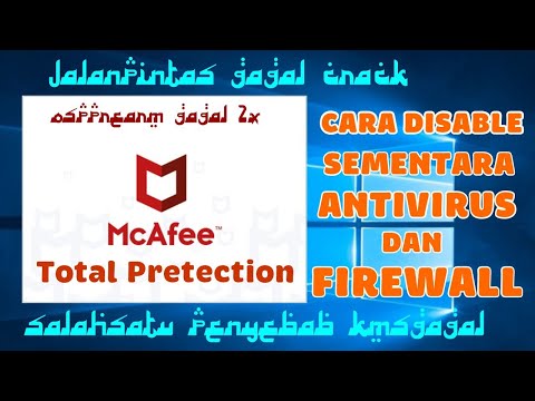 cara disable mcafee antivirus dan firewall total protection sementara di windows 10