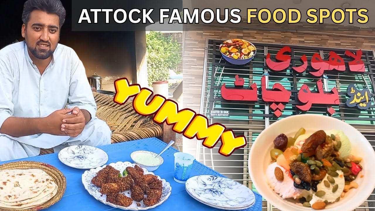Attock Famous Food Spots | Chacha Gulab Fish Point & Billu Fruit Chaat | Casual Food Tour