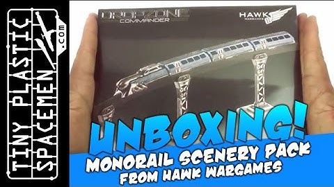 Unboxing: Monorail Scenery Pack by Hawk Wargames for Dropzone Commander