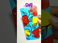 Minimal Aesthetic Bookmark ♥️🟡 | Satisfying Art Shorts ✨#painting #bookmark #shorts #viral