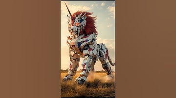 Unicorn Gundam + Carnivore Hybrid Combination Robot  #hybrid#animal#robot#combine