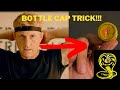 How to shoot bottle caps like Johnny Lawrence