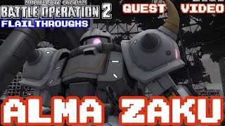 Gundam Battle Operation 2 Guest Video: MS-06G (AS) High Mobility Zaku Ground Alma Stirner Type