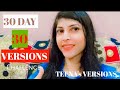 30 DAY 30 VERSIONS CHALLENGE 🤯 | TEENA's VERSIONS | ARE YOU READY GUYS?