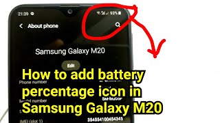 Samsung Galaxy M20,M10,M30  How to add a battery icon in after pie update screenshot 2