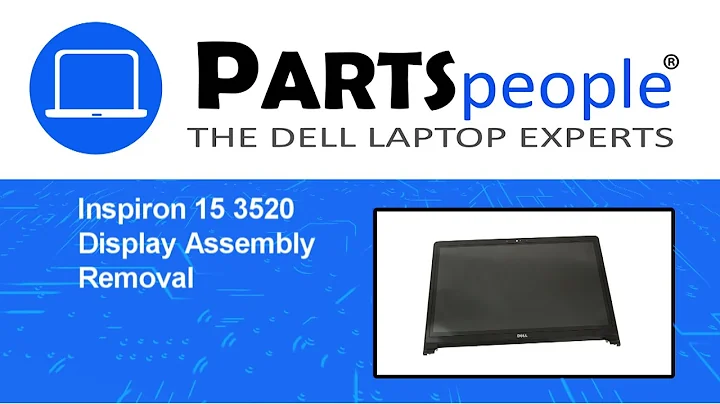 Dell Inspiron 15 3520 (P18F003) Display Assembly How-To Video Tutorial