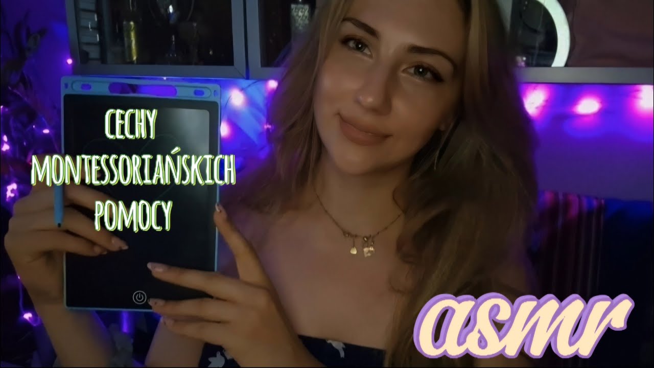 [ASMR PL] Cechy montessoriańskich pomocy ❤️💬💤 (szept, tapping, pisanie)