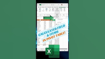 Calculated Field & Item in Pivot Table | Did you know this 😲 #shorts #excel #pivottable #trending