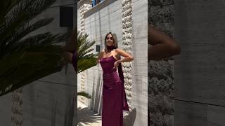 halterneck corset fishtail maxi dress ♥️#dress