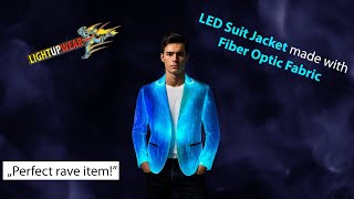 Fiber Optic LED Light Up Suit Jacket Light Up Wear