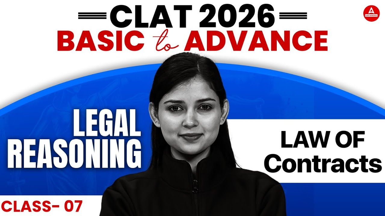 CLAT 2026 - Law of Contracts | I Legal reasoning | For Law Entrance ...