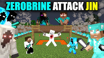 ZEROBRINE HEAVILY ATTACK ON JIN😱ENDERBRINE JOIN ENTITY606 | 🔥 WAR SOON@MiraniGamer @TeddyGaming​