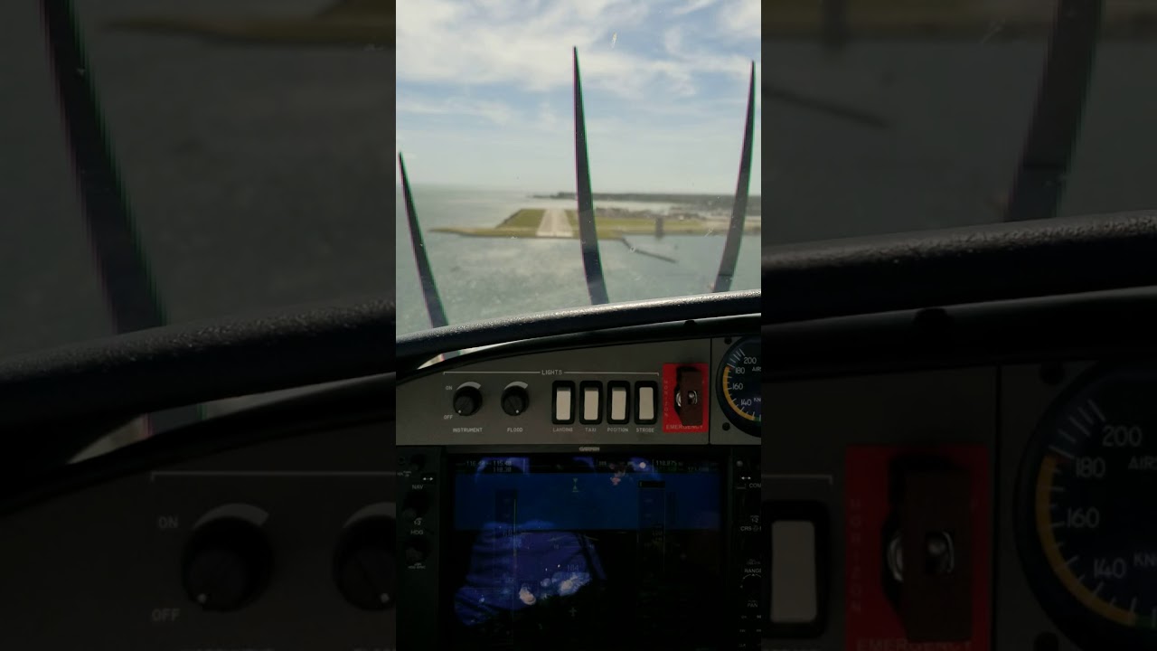 Landing at Albert Whitted Airport (SPG) in St Petersburg Florida.