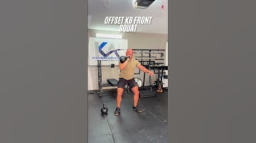 Offset Kettlebell front squat | KomonAthlete Performance
