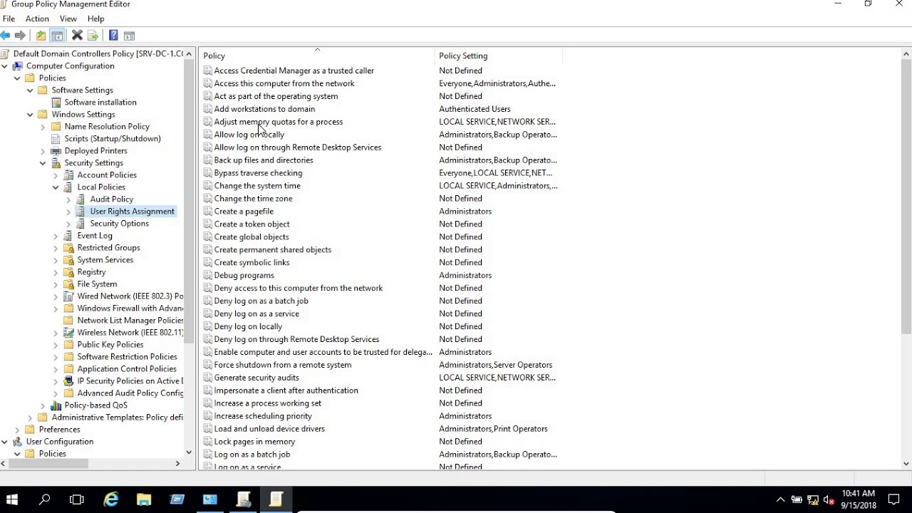 Group policy in windows server 2016 (hindi)
