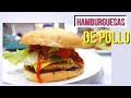 Hamburguesas con Tortas de Pollo Caseras