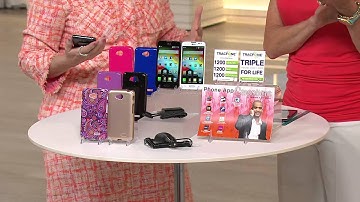 LG Tracfone White Android 4.5"Touchscreen w/ 1200 Minutes Text & Data with Jane Treacy