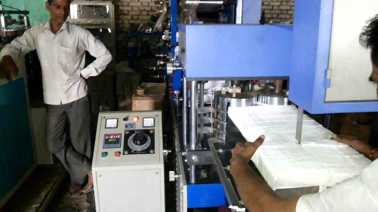 PAPER NAPKIN MACHINE BY S.K.ENGINEERS 08081308899 YouTube
