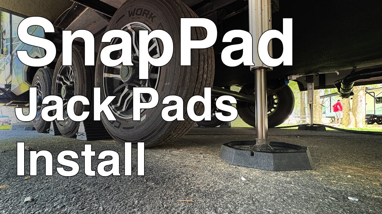 Snap Pads Installation on RV Leveling Jacks - Easy DIY Upgrade for Full-Time RVers