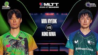 MATCH HIGHLIGHTS: Min Hyeok vs Koki Niwa | MLTT  Week 2 (Willowbrook, IL)