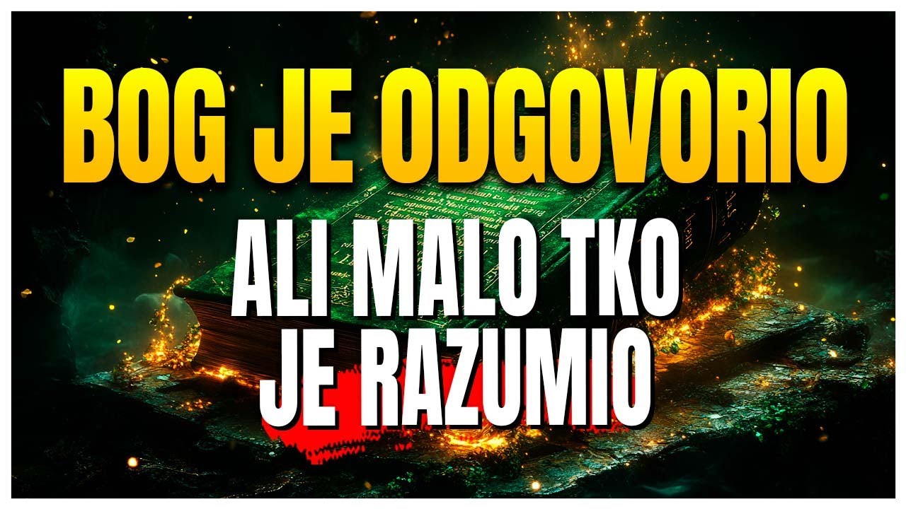 Odgovor koji si čekao već je izašao s Božjeg prijestolja!