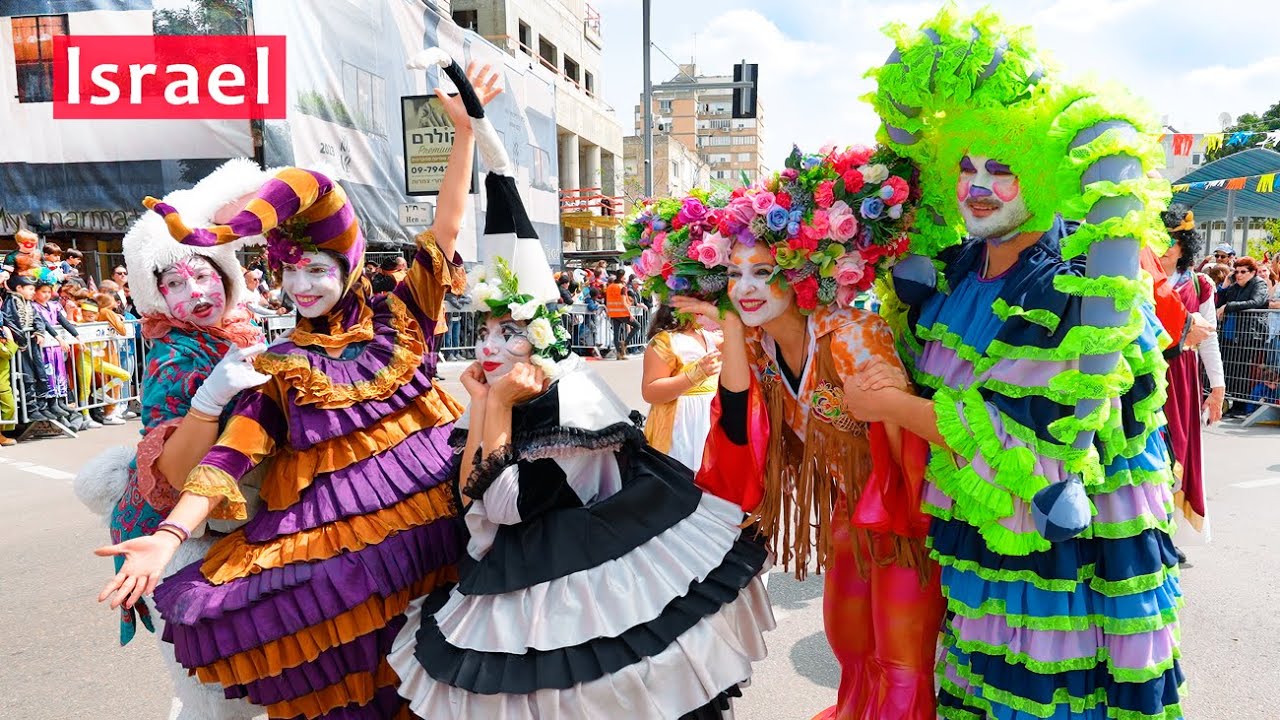 Счастливого Пурима из Израиля. Волшебный праздник. город Герцлия