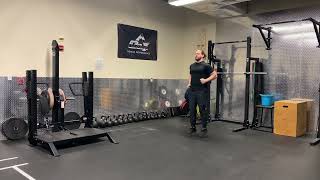 Forward alternating single leg ankle hops