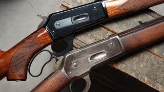 Original Winchester 1886 and Pedersoli 1886/71 lever action comparison